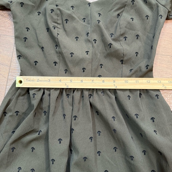 DISTURBIA green mushroom mini dress - Picture 11 of 11